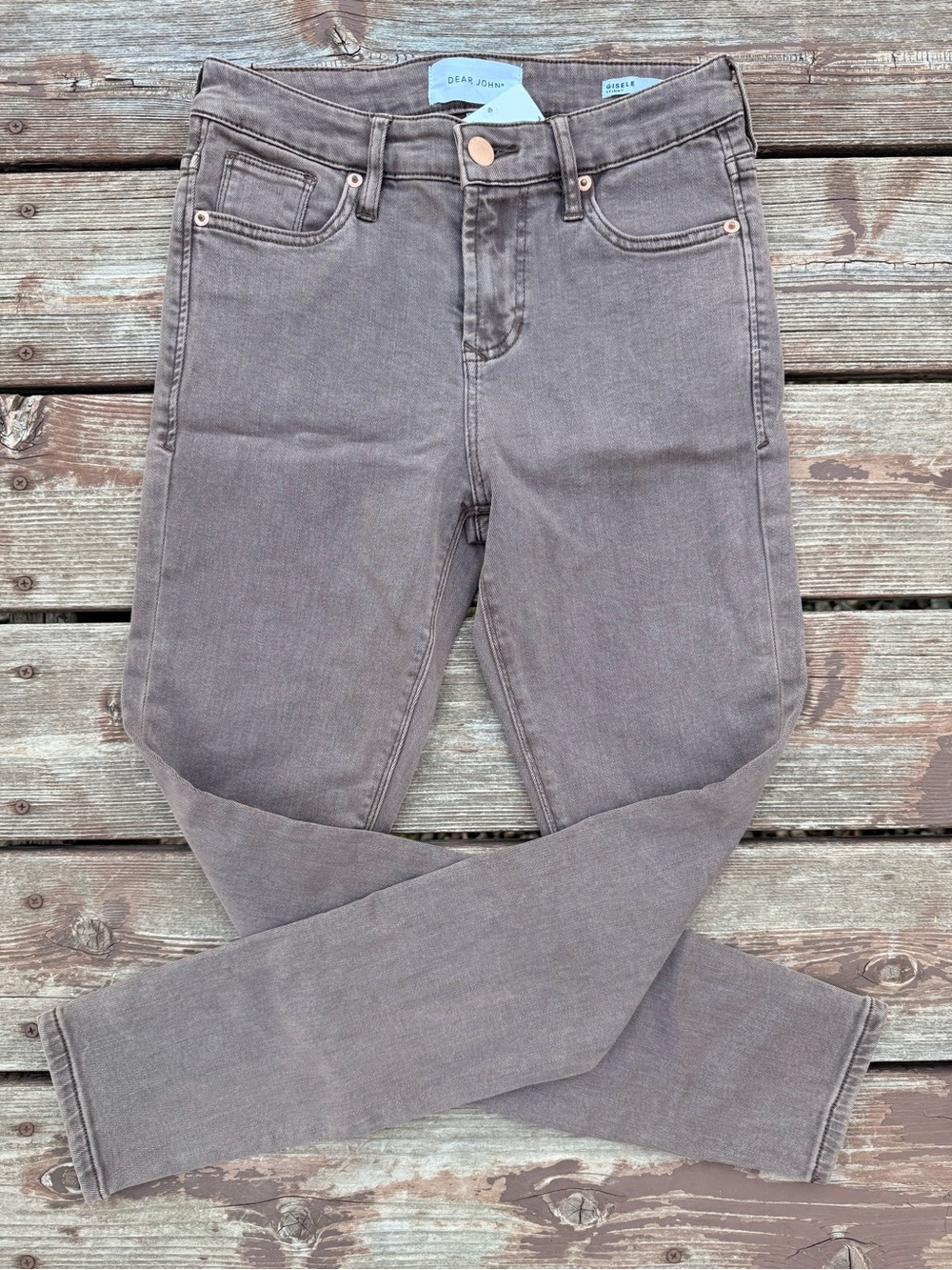 Dear John Giselle brown skinny high rise jeans